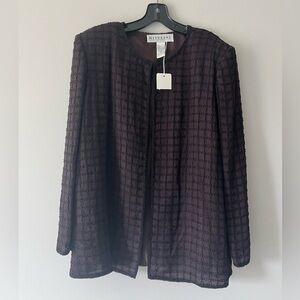 Vintage Niteline 100% Silk Beaded Evening Jacket - Size L